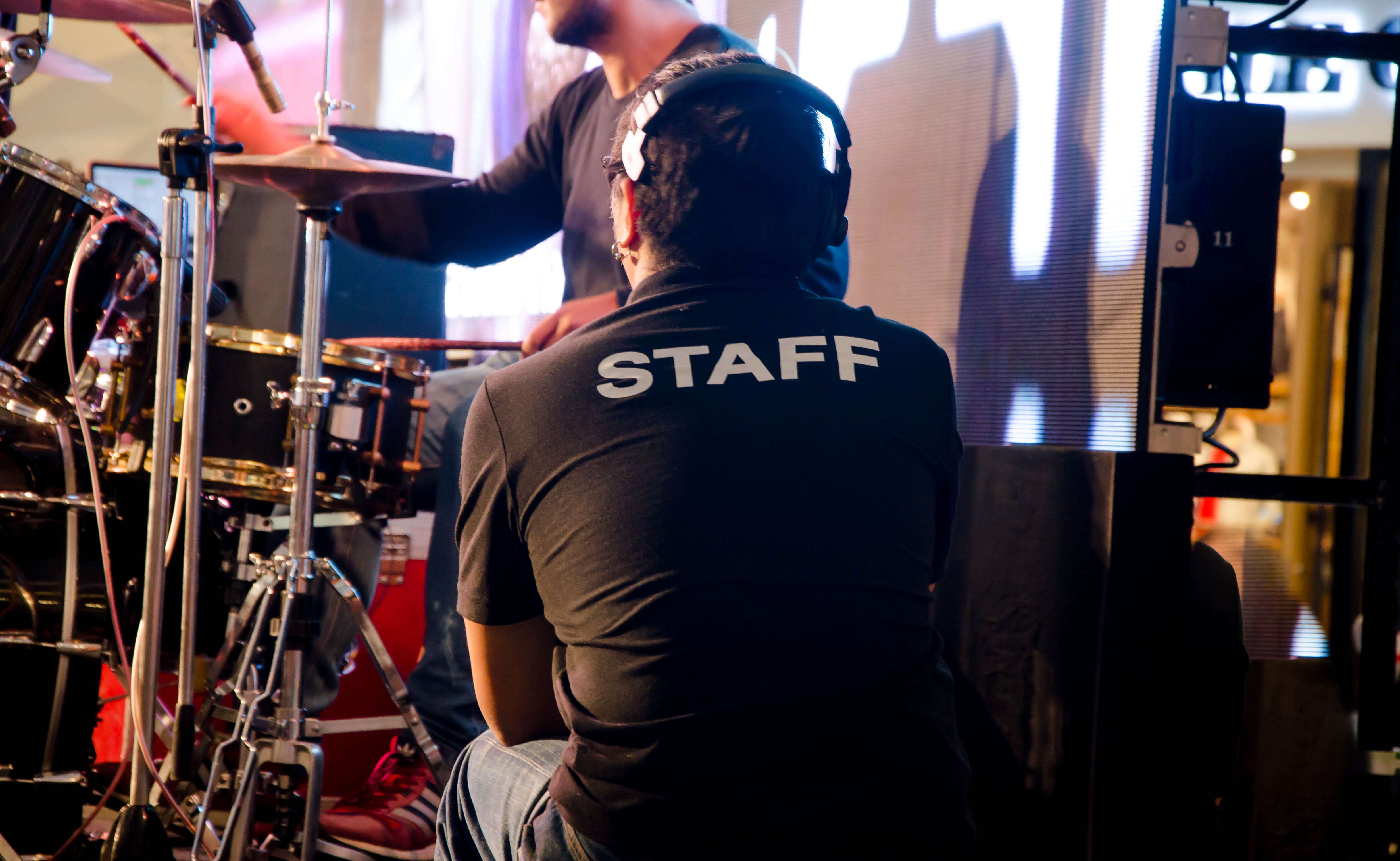 Event Staffing Man Backstage at Concert