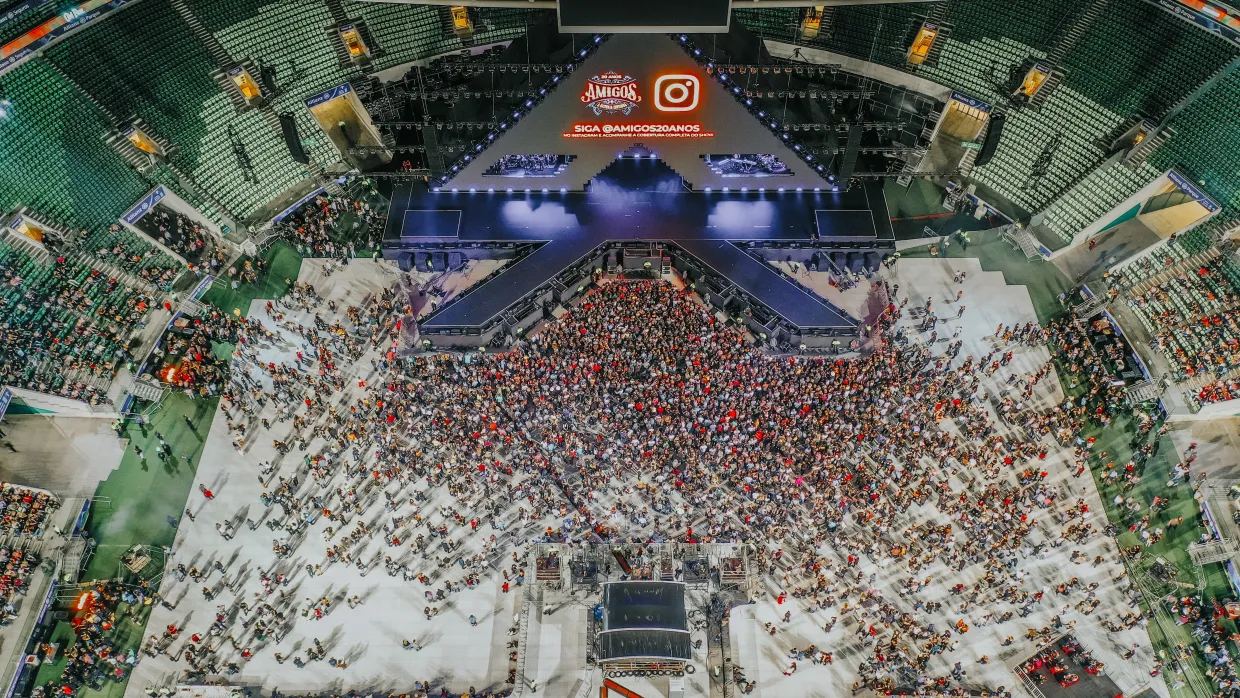 Aerial Photo of Event Setup